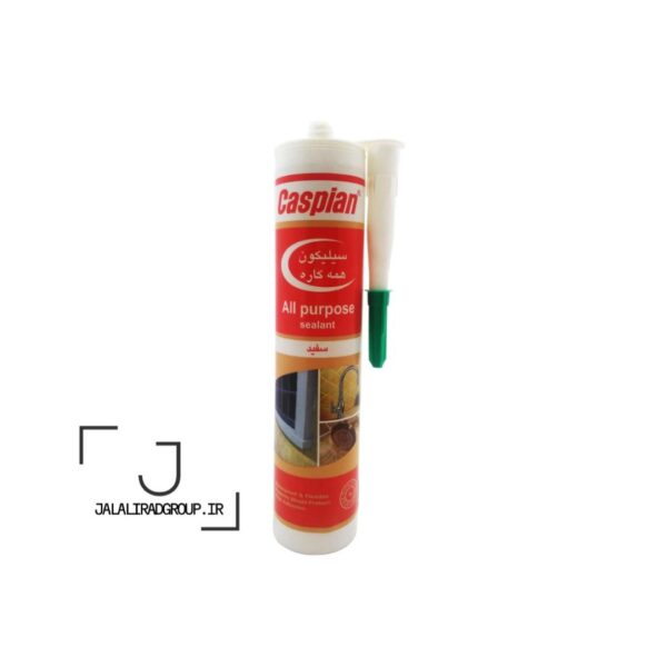چسب سیلیکون آکواریوم کاسپین مدل سفید حجم 300 میلی لیتر